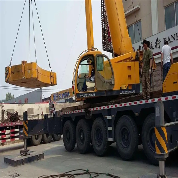 潭门镇当地吊车出租|机器吊装|75吨|工厂搬迁服务